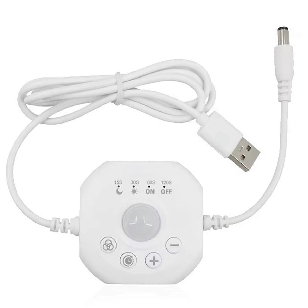 DC5-24V PIR Motion Sensor Light Switch LED Strip Controller USB Timer