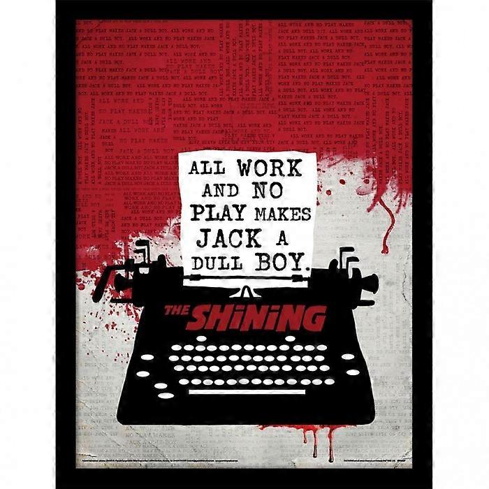 The Shining Typewriter Framed Poster