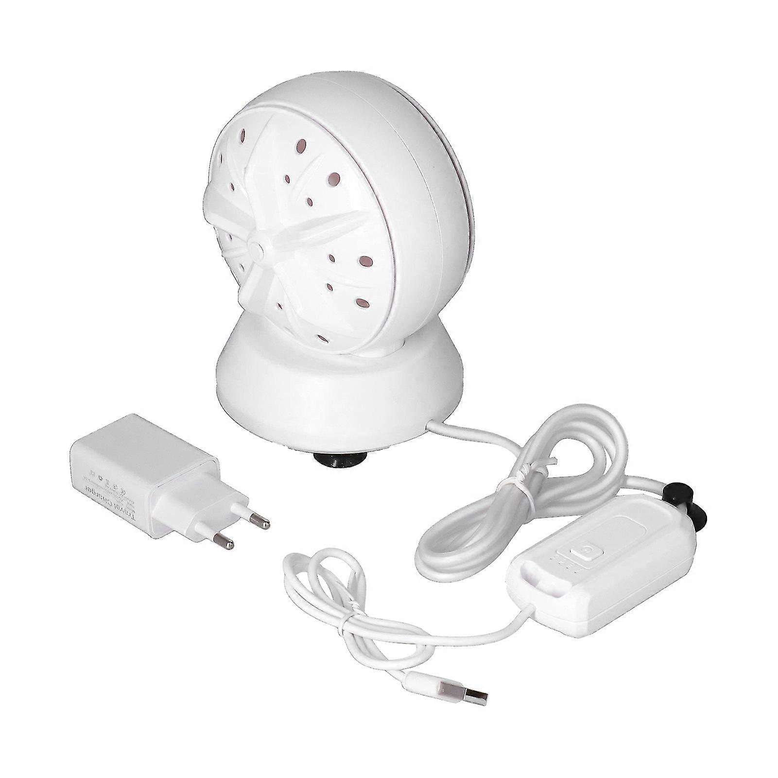 Ultrasonic Dual Turbine Washing Machine Mini Portable Underwear Rotating Washer 100?240VEU Plug 4?Gear Adjustment 24W 2025