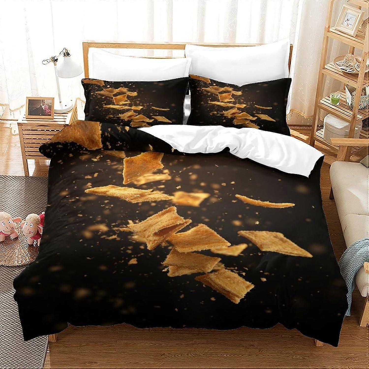 U248 3D Speciality Spices Effect Children And Adults Printed Comforter Set with Pillowcases Comforter Bedding Set (3d Artistic) Y248