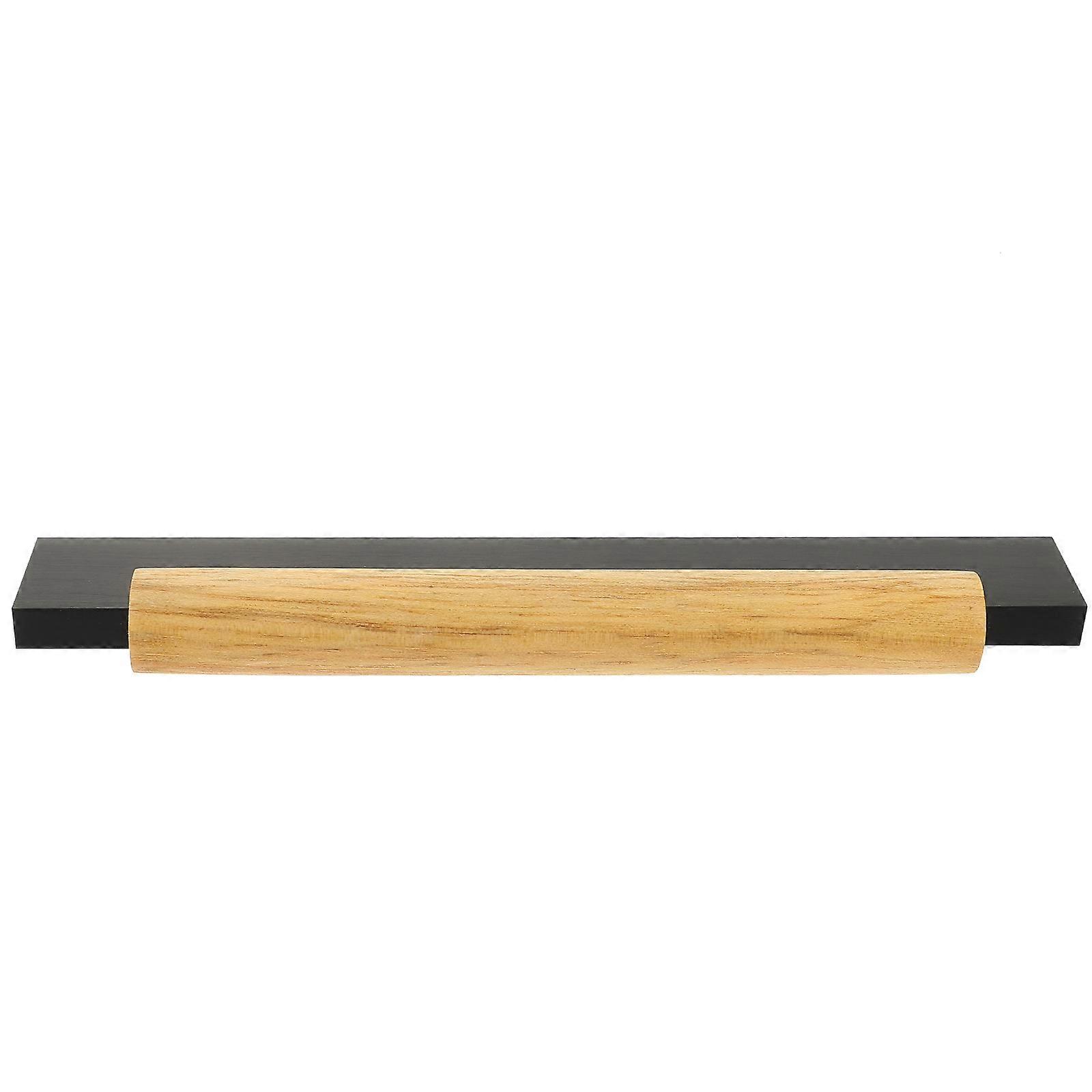 Modern Cabinet Pulls Wooden Door Pull for Drawer 5Pcs Black Color