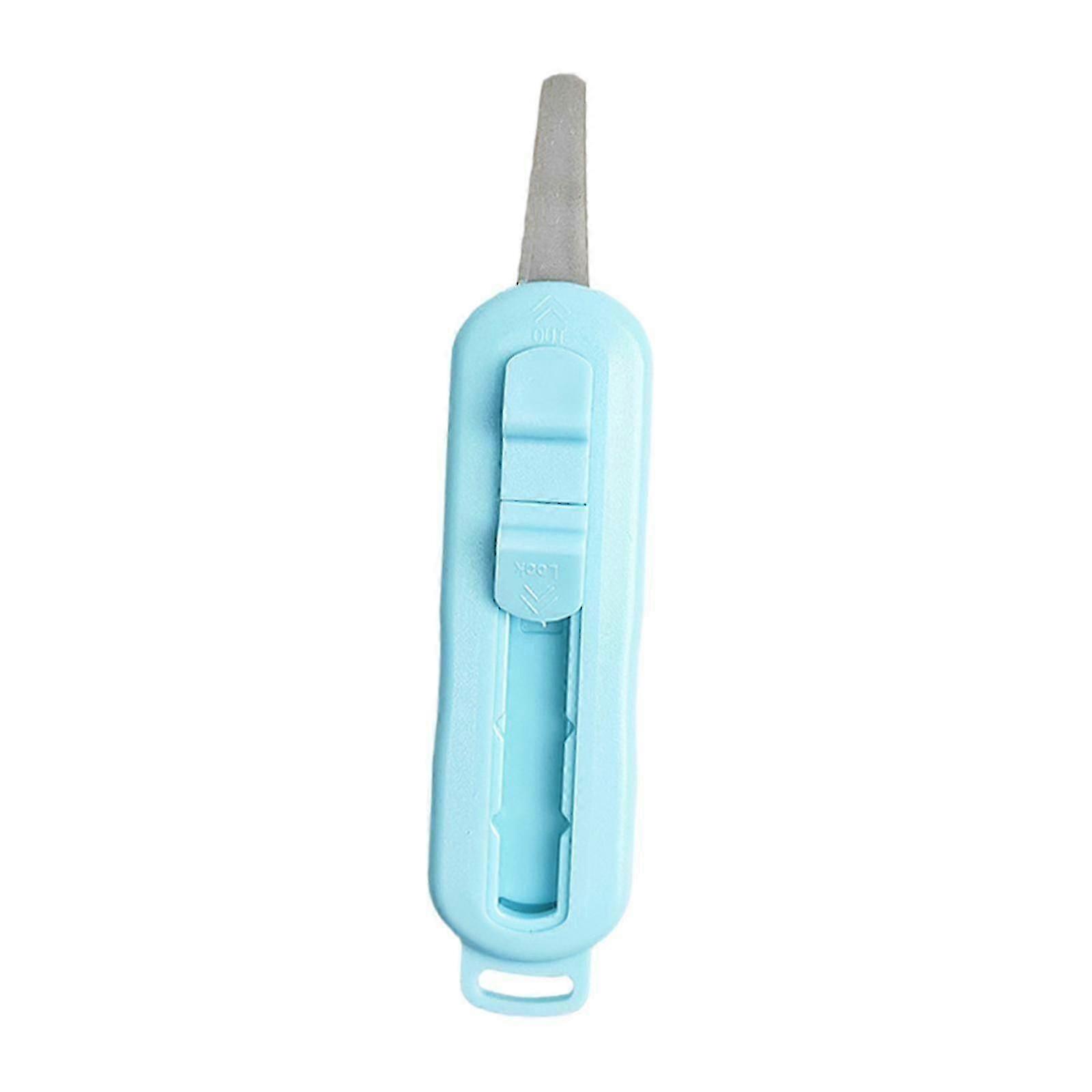 Letter and box opener set with retractable blade