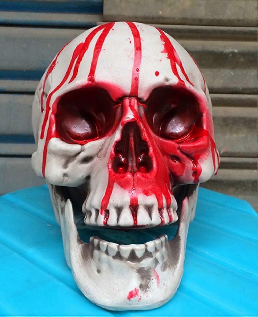 Bloody Skull Resin Skull Statue For Halloween Props And Home Decoration Skeleton Head Model