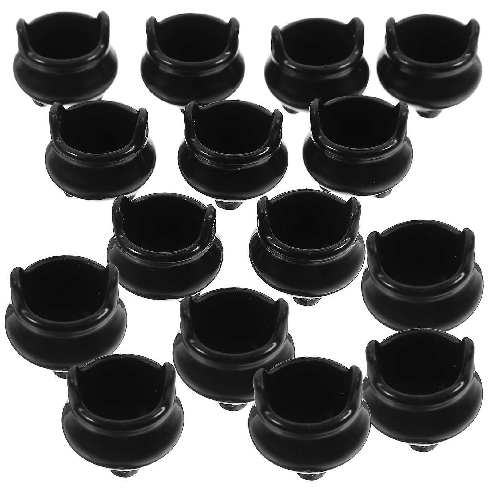Halloween Mini Cauldron Plastic Miniature Cauldron Ornaments 30Pcs Set
