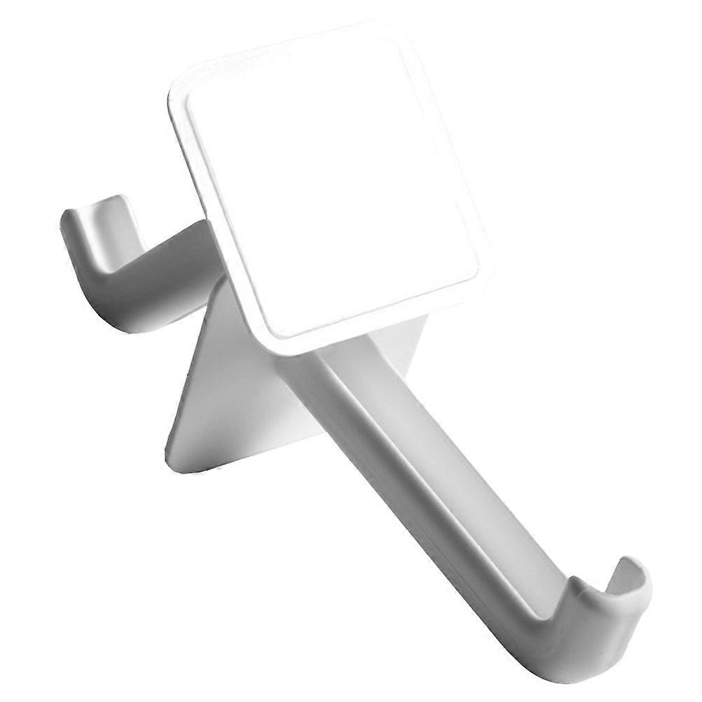 Hook Rack Clothes Hanger Hooks for Storage Using 4Pcs White Punch-Free Wall Hooks