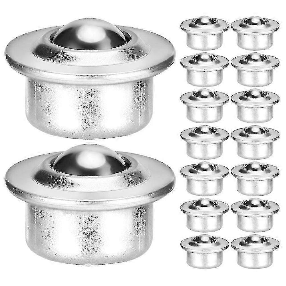 16pcs rolamento de rolo 5/8 polegadas móveis rodízio giratório rolamento de esferas rolo de esferas - fcy