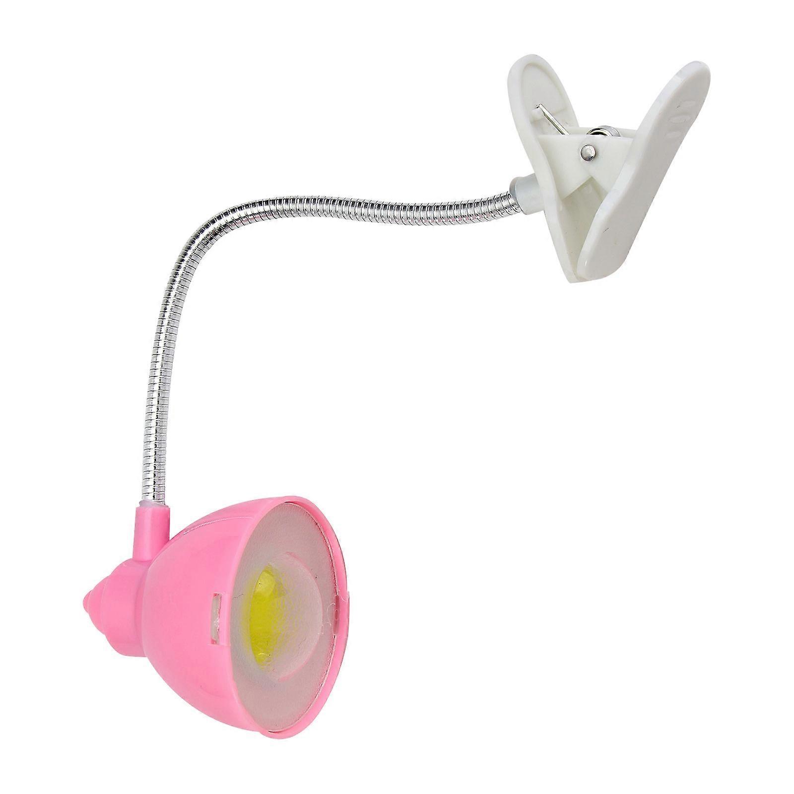 Study Light Eye Caring LED Clip Desk Lamp for Reading 3Pcs Pink