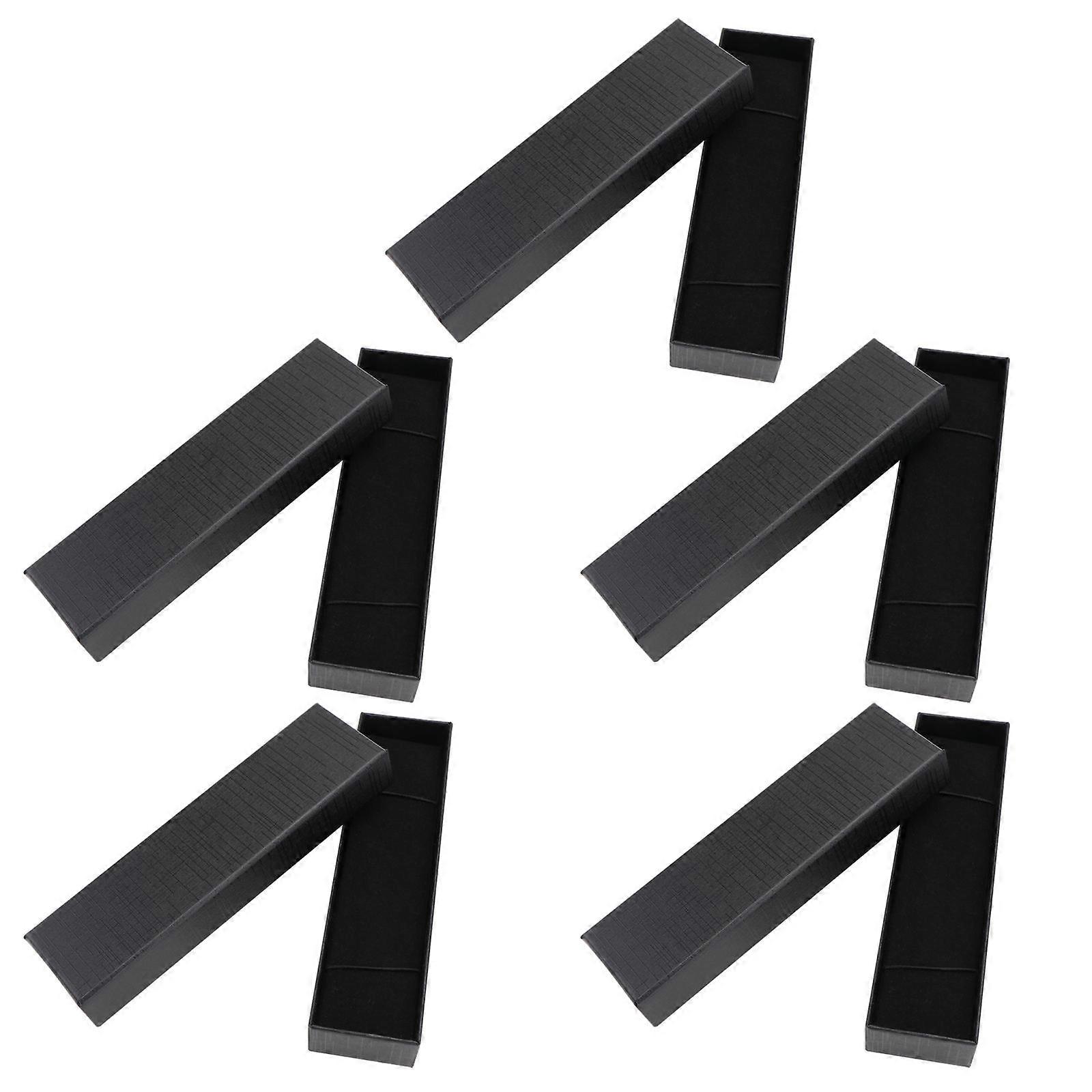 Student Pen Case Paper Pen Container for Storage Use 15Pcs Black Gift Box