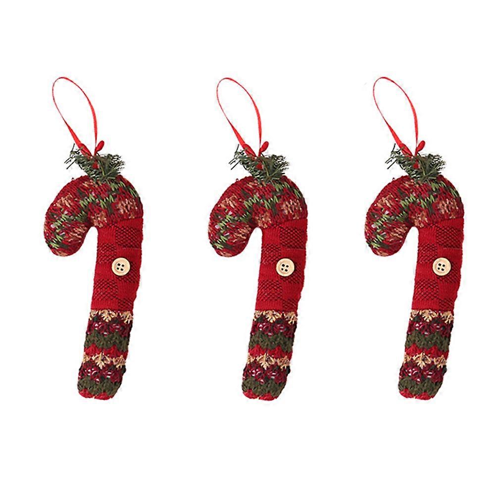 Christmas Tree Decor for Decoration Use 6Pcs Dark Red Candy Cane Hanging Pendants