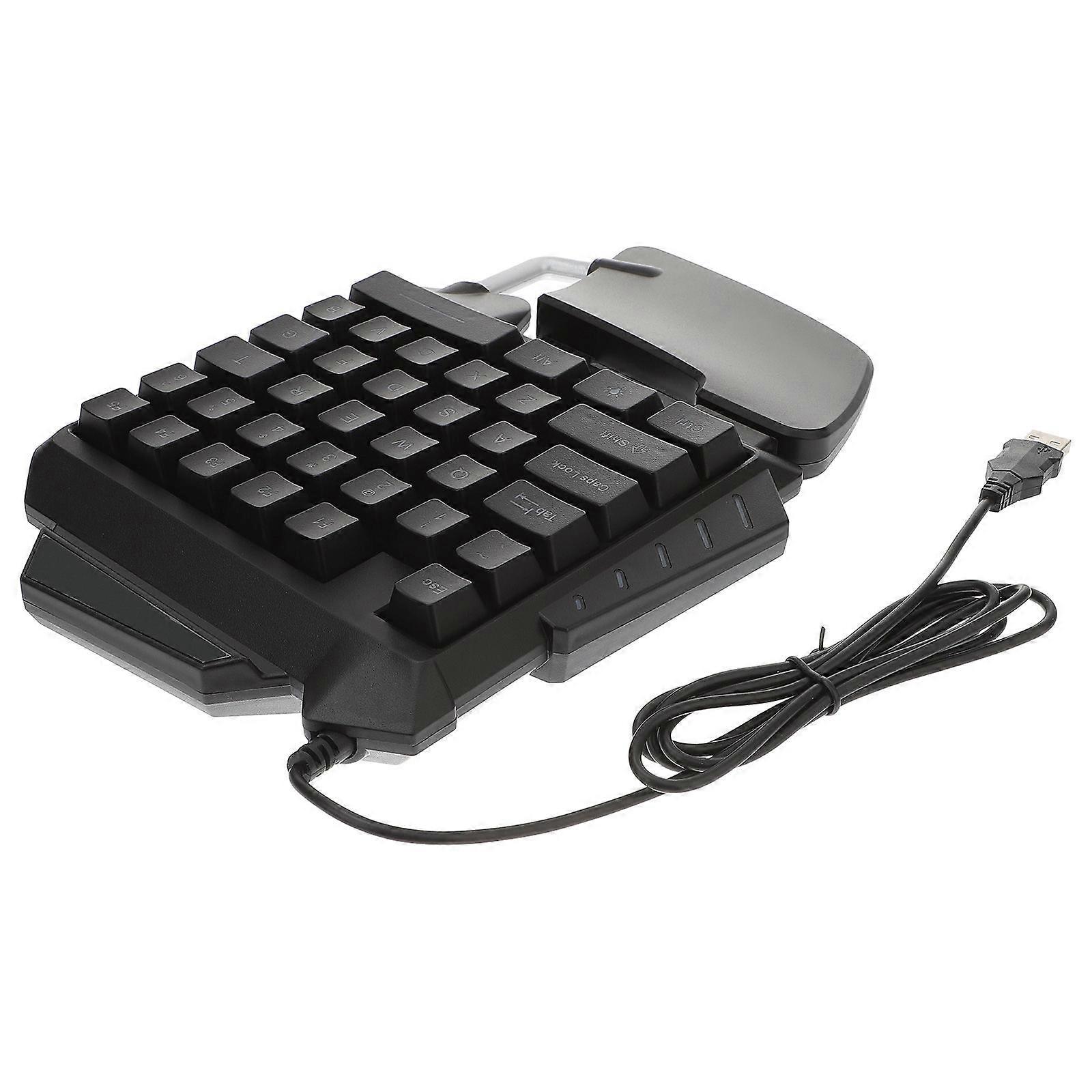 Gaming Keyboard Single-Hand Control Keypad Backlit with 2Pcs for Laptop