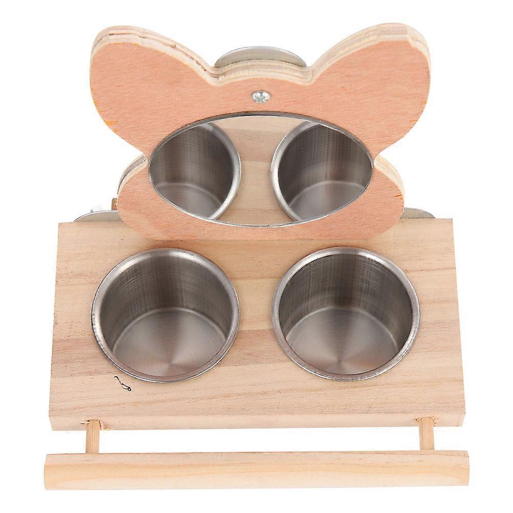 Bird Feeding Cup Small Bird Food Holder Cockatiels Multi Function Practical 1Set