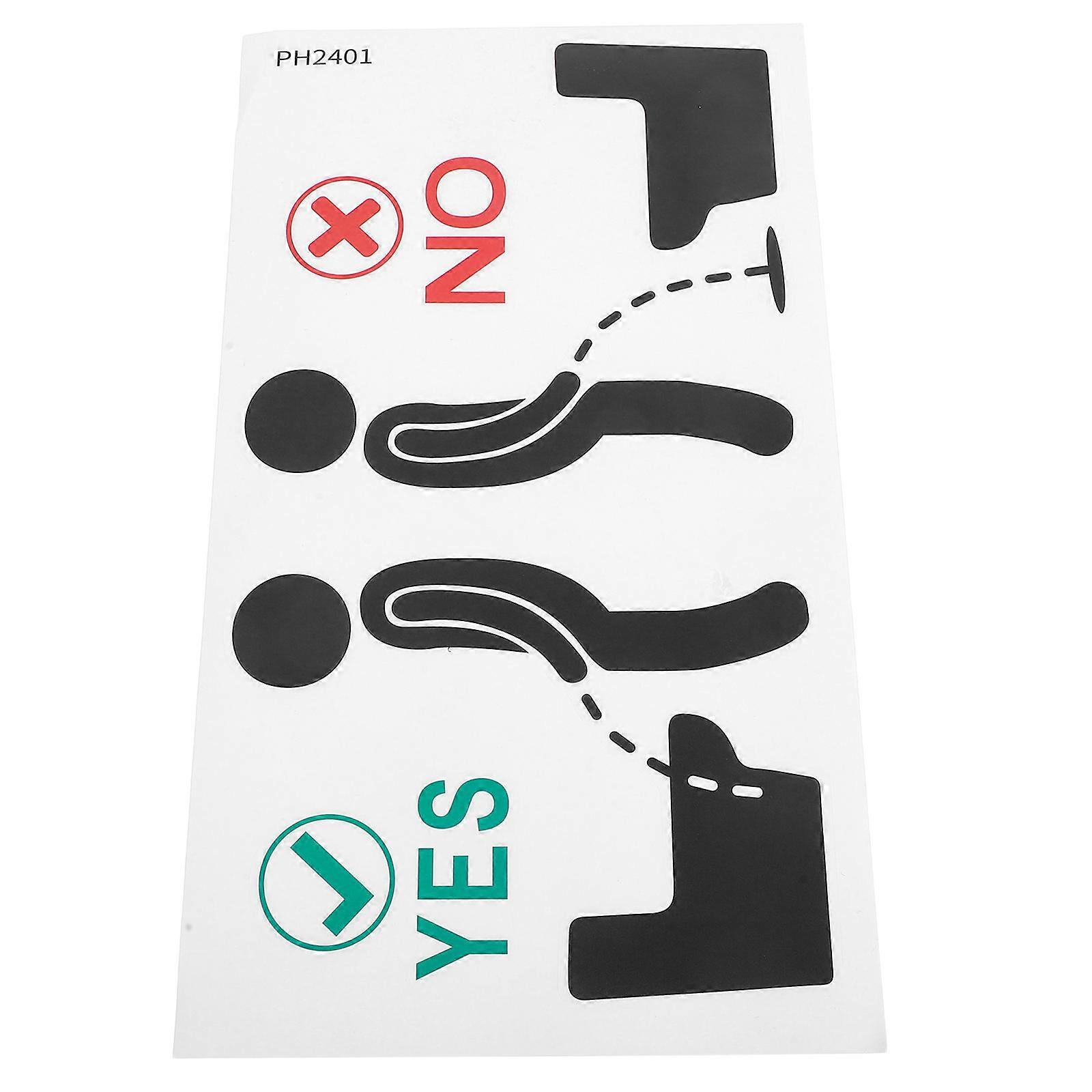 Urinal Target Stickers for Bathrooms Toilet Decoration with 2Pcs Set