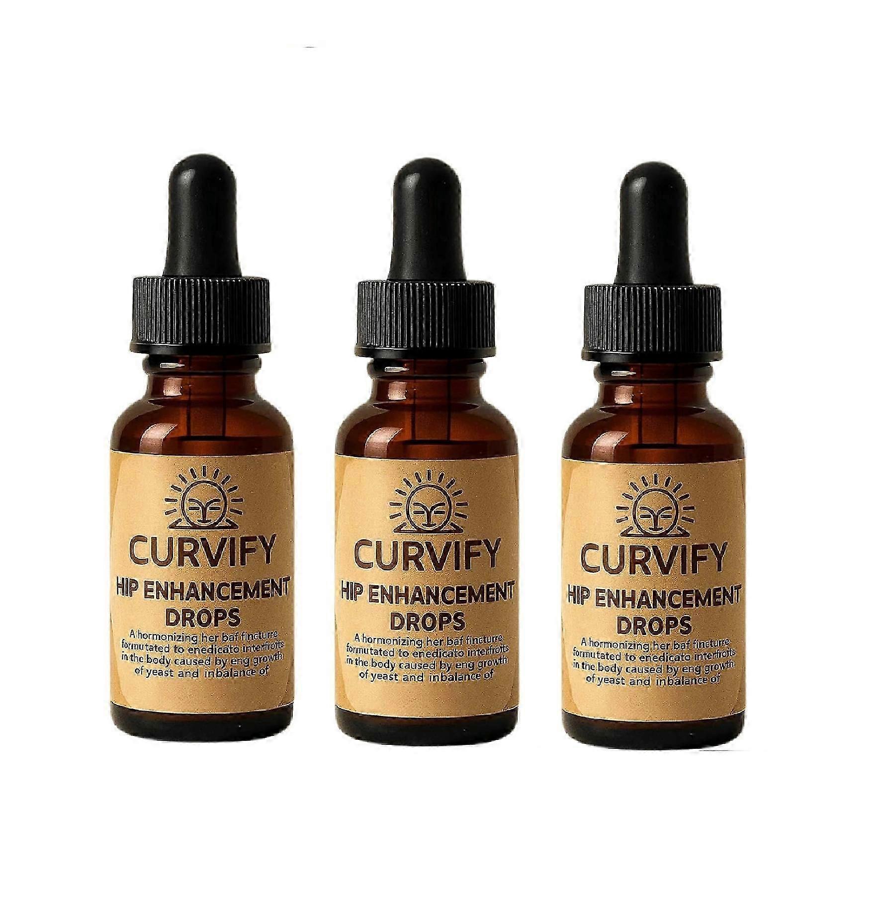 1-3x Curvify Hip Enhancement Drops Body Oil, Buttocks Firming And Shaping 60ml