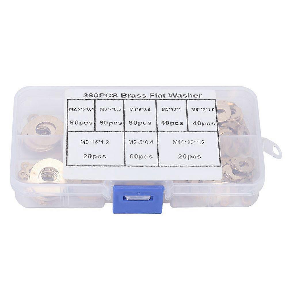 High quality  360PCS Brass Flat Washers