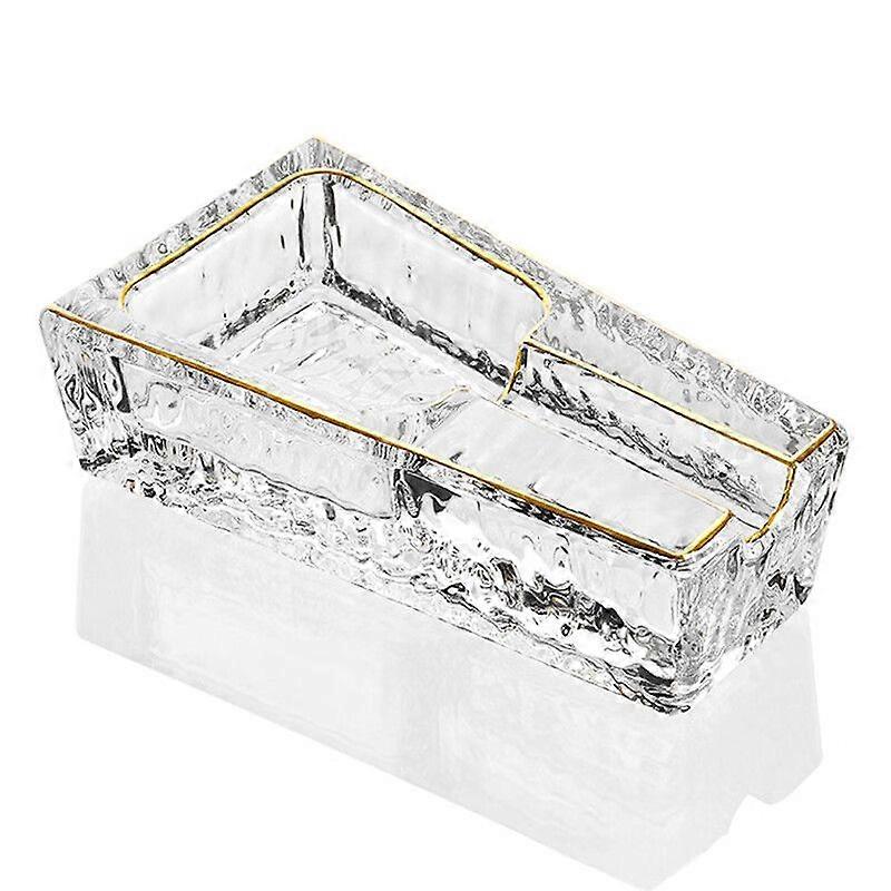 Glass Cigar Ashtray For Smoking With Single Slot