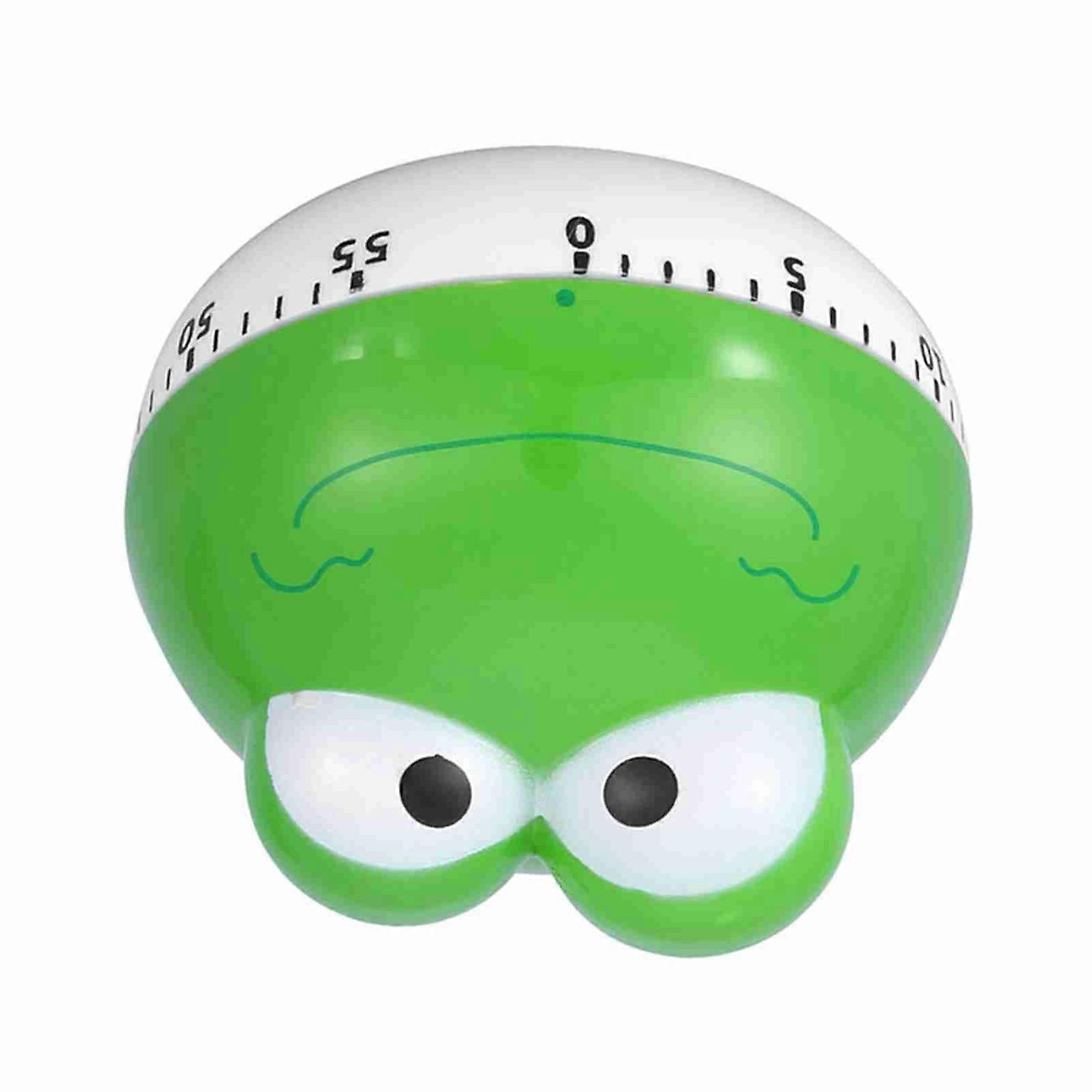 Mechanical Kitchen Timer Green Frog 6.5x5cm ABS 60-Minute