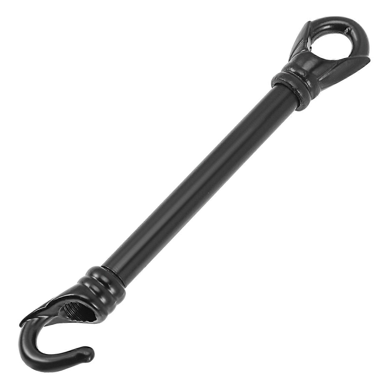 Ceiling Light Chandelier Load-Bearing Rod 3Pcs with Hook Black