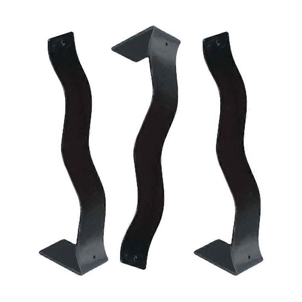 Practical 3Pcs Black Hair Clip Display Organiser For Hair Stylists Easy To Use At Home