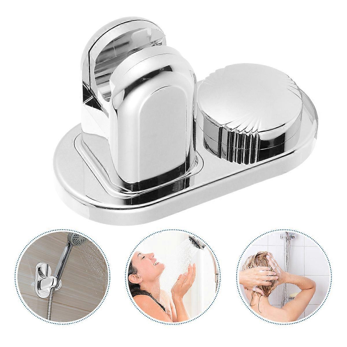 Large Shower Wand Holder Height Adjustable Practical Design Homeowners 15X9cm 2Pcs