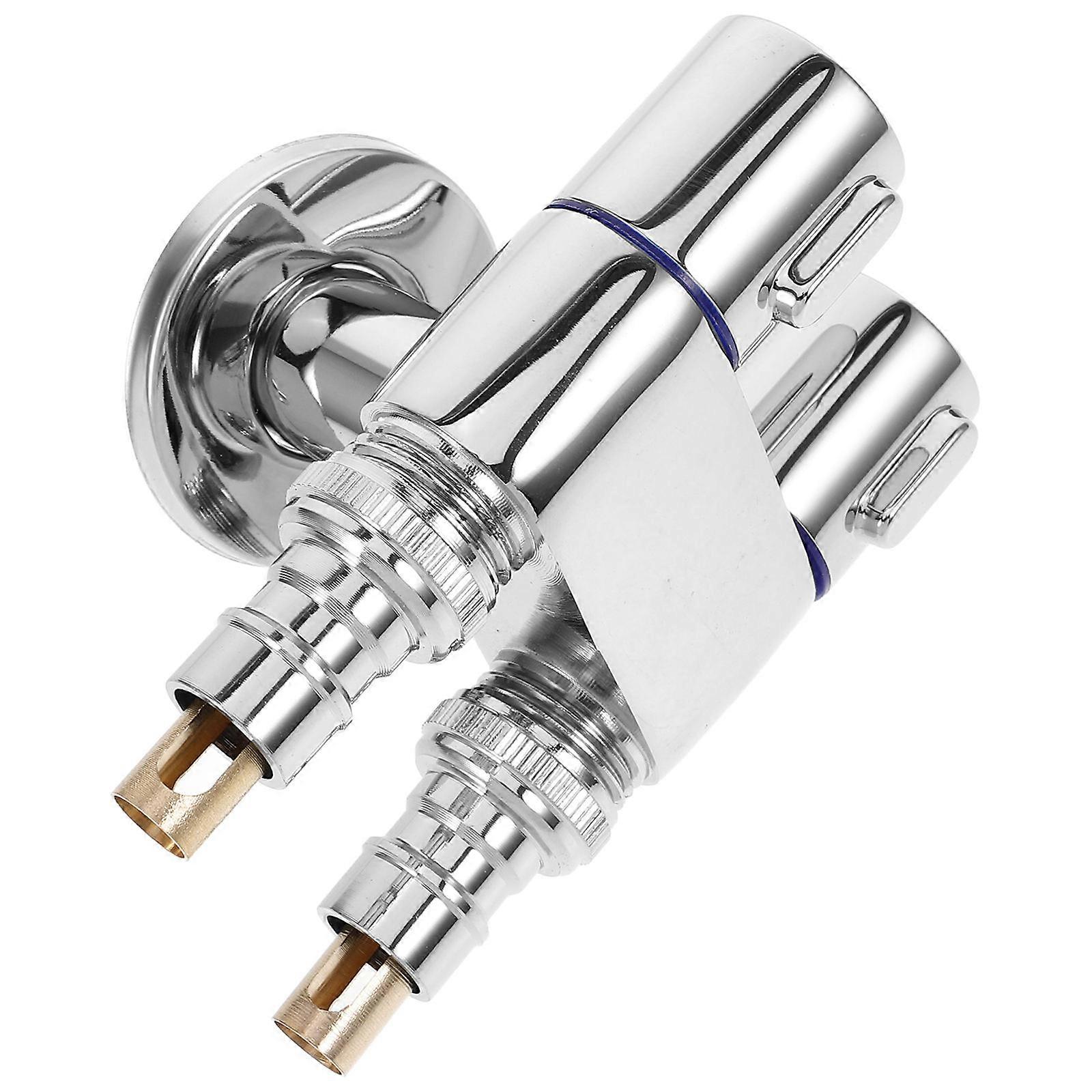 Diverter Toilet Spray Valve For Efficient Home Use With Dual Control Function In Silver 1Set