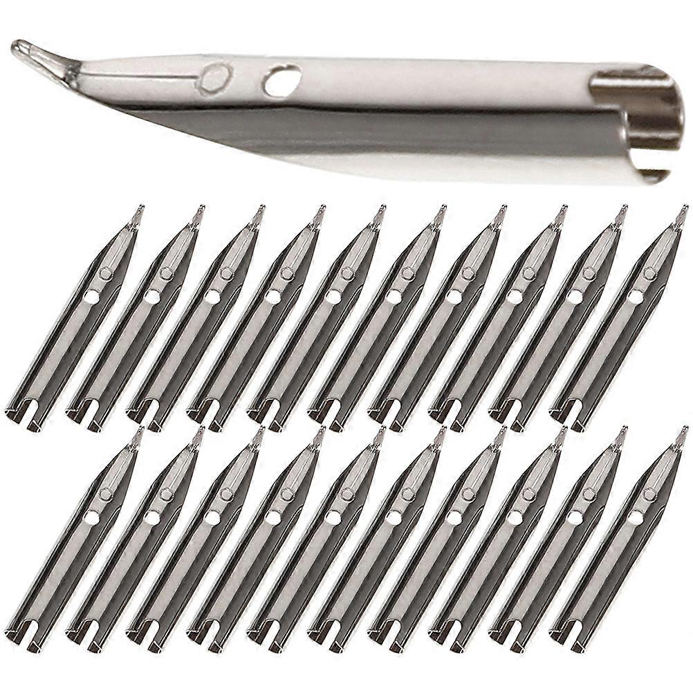 Fountain Pen Nibs Universal Calligraphy Practice Metal 0.71X0.12X0.12in For Adults Artists Students Beginners 15Pack