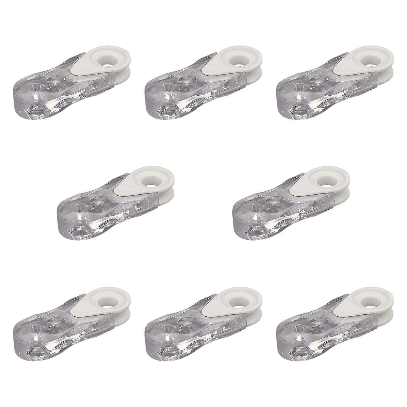 8 Pieces Curtain Cord Weights Clear Replacement PP Window Shutter for Drapes