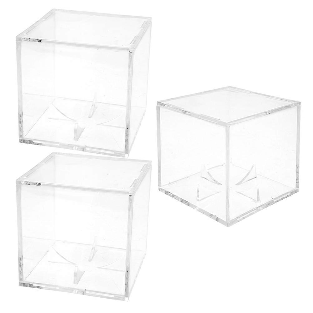Transparent Mineral Display Boxes For Baseball Collectors And Sports Enthusiasts In 8.00X8.00X8.00CM Dimension - 12 Pcs