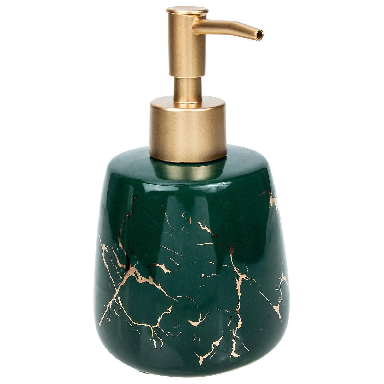 Ceramic Pump Bottle for Shower Gel 2Pcs Storage Set