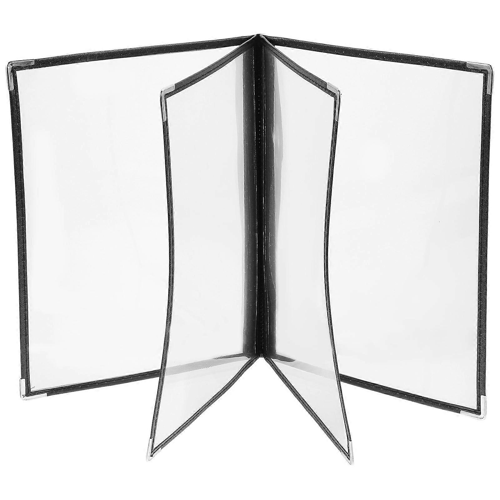 Menu Cover PVC Binder for Kitchen Use 5Pcs Transparent Durable Folder