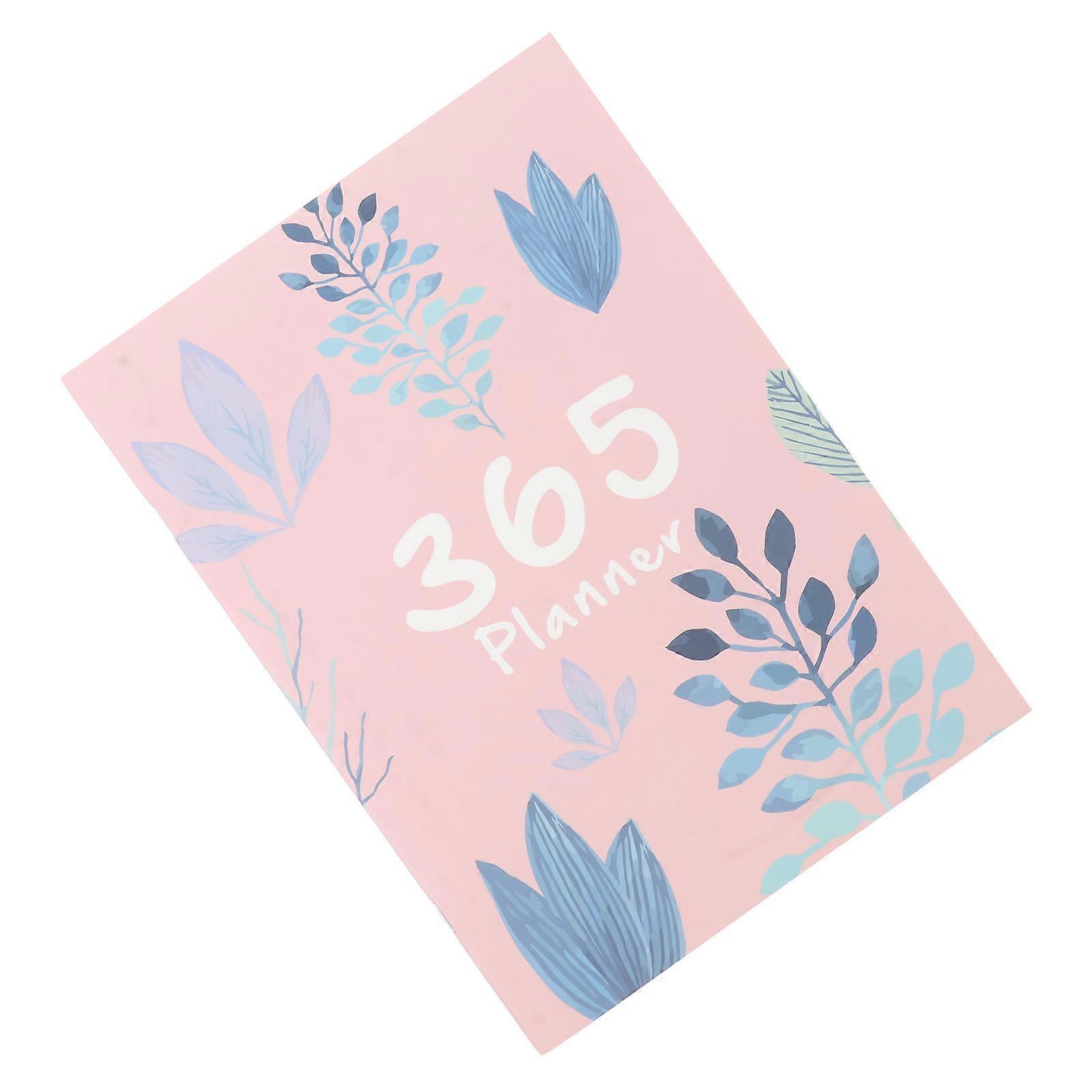 Planner Stationery Writing Use 2Pcs Beige 2021 Annual Schedule Notebook