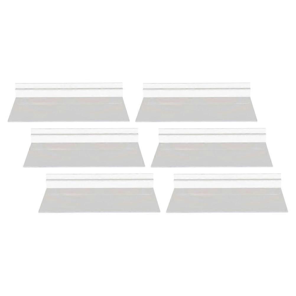 Transparent Slatwall Shelf Plastic Shelves Shoe Display Rack 18Pcs