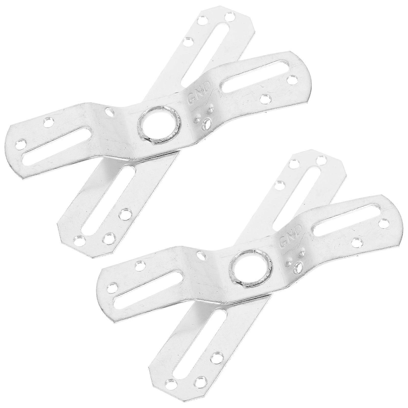 Stainless Steel Light Fixture Mounting Bracket Hooks 2 Sets In Silver For Reliable Installation Of Lighting Fixtures And Daily Use