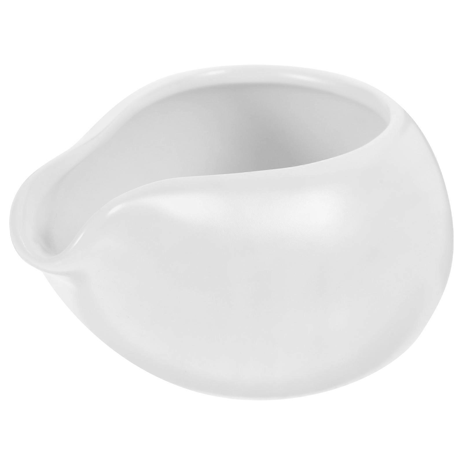 Ceramic Milk Dispenser for Storage Milk Pitcher White Jug