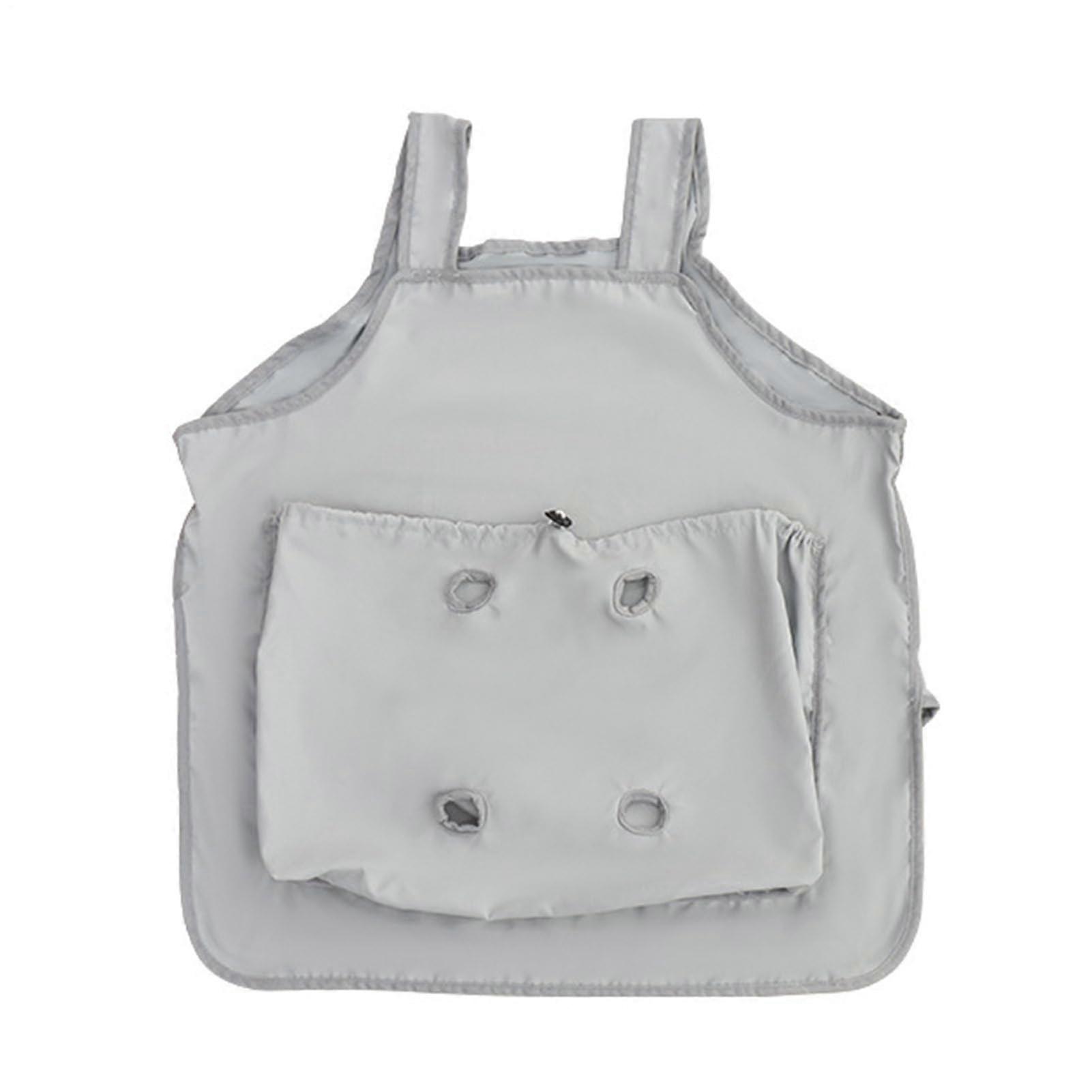 Pet Apron Carrier Lightweight Cat Chest Carrier Soft Pouch For Small Dogs Open Holes Grooming Adjustable Wrap