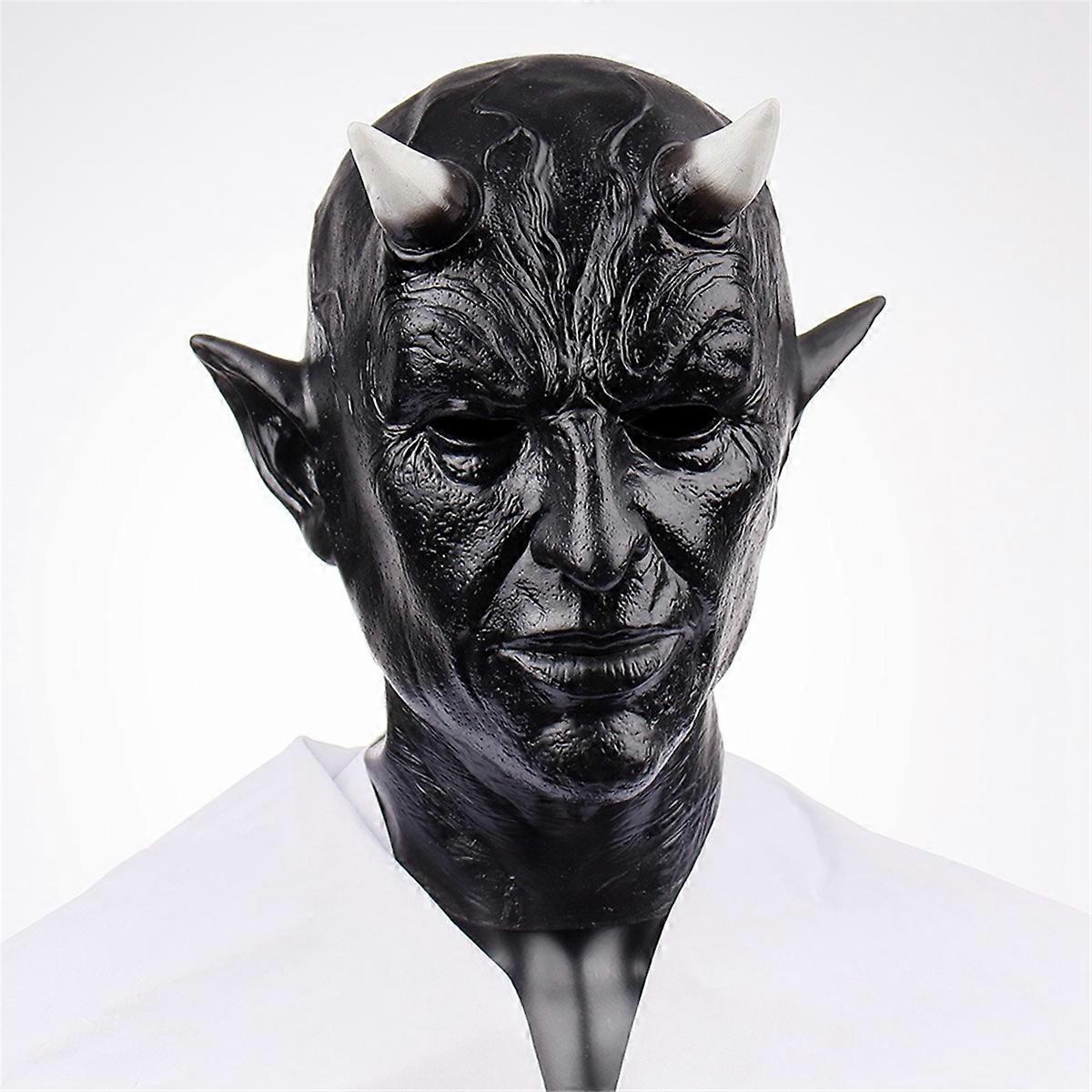 Halloween Devil Horn Mask Scary Costume