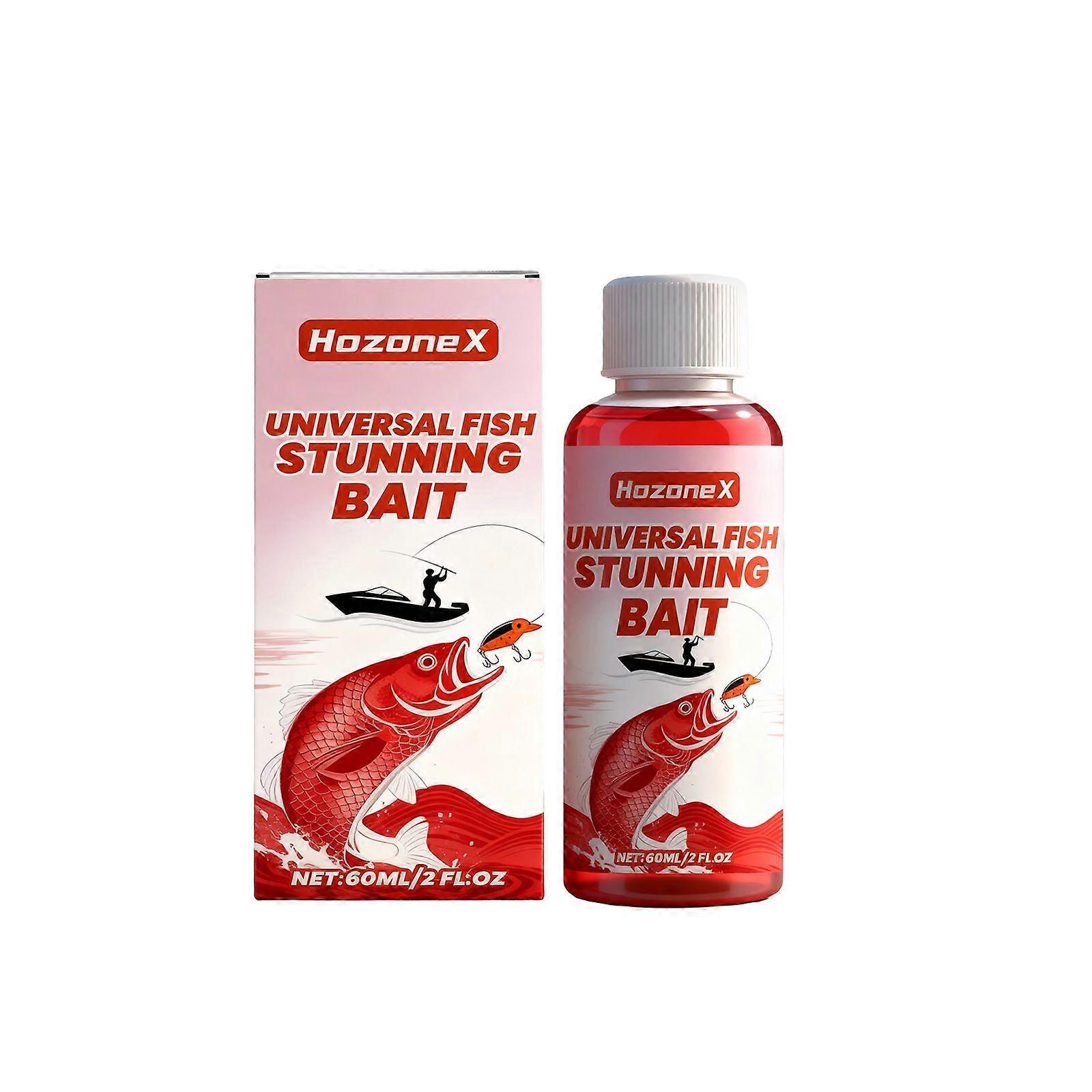 Universal Fish Stunning Bait - Stimulate Smell & Taste, Enhance Fish Attraction, Wide Water Coverage, Natural Formula, 60ml/2fl oz