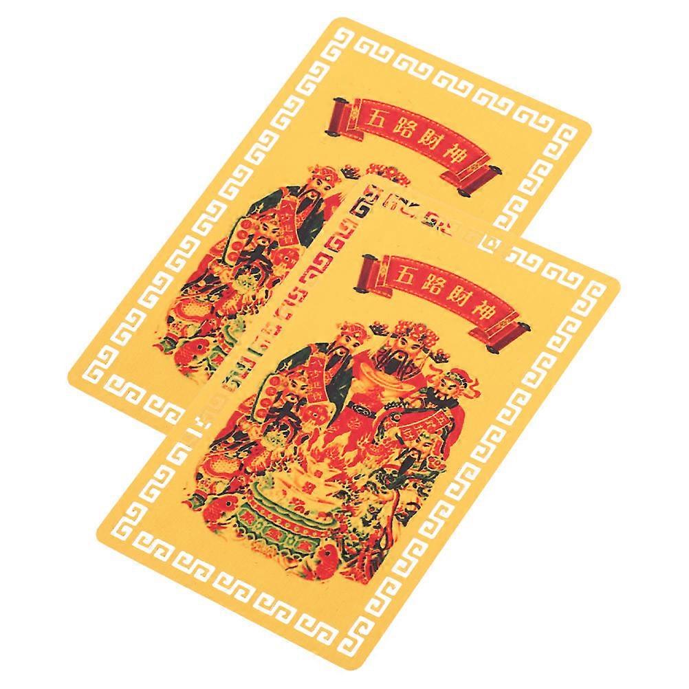 Luck Card Chinese Style Taisui Card for Auspicious Success 8Pcs