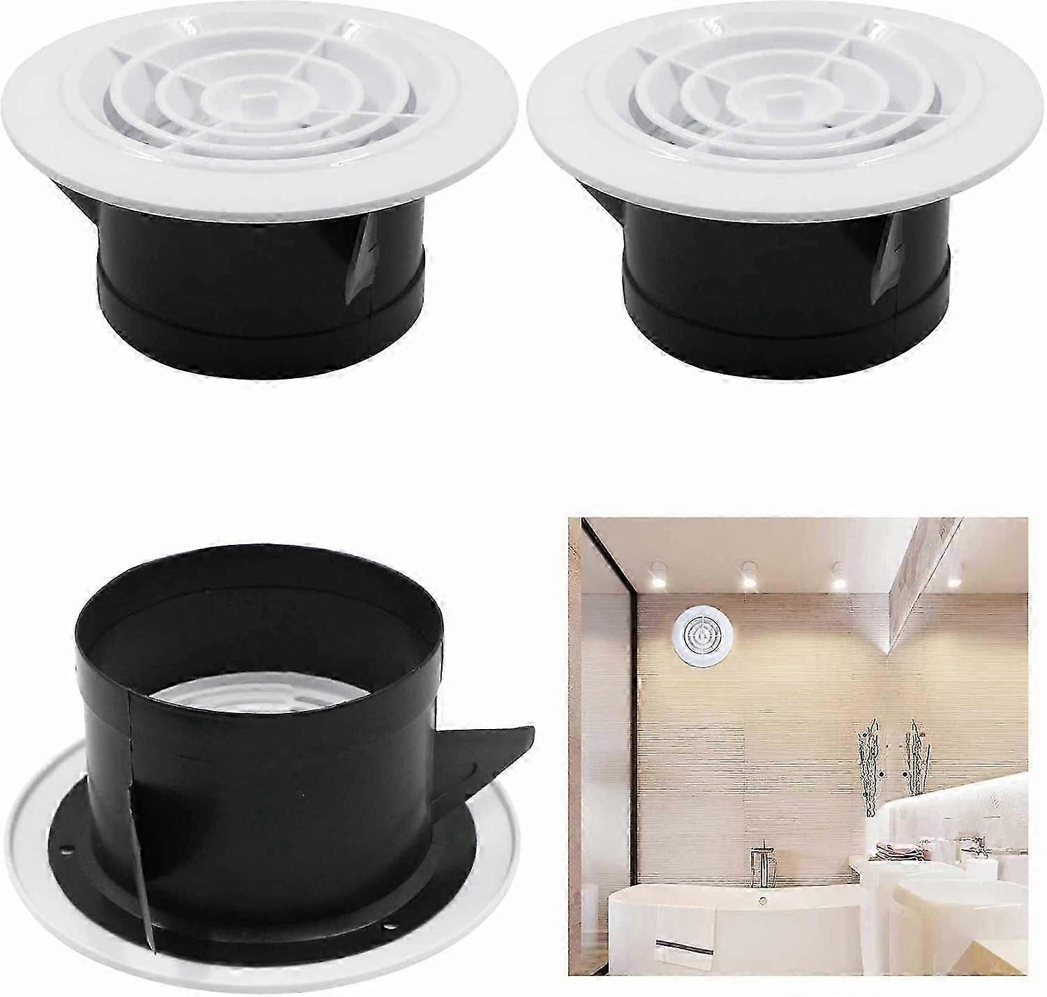 100mm Adjustable Circular Ceiling Vent for Easy Attic Installation, Versatile Design for UK Home Ventilation