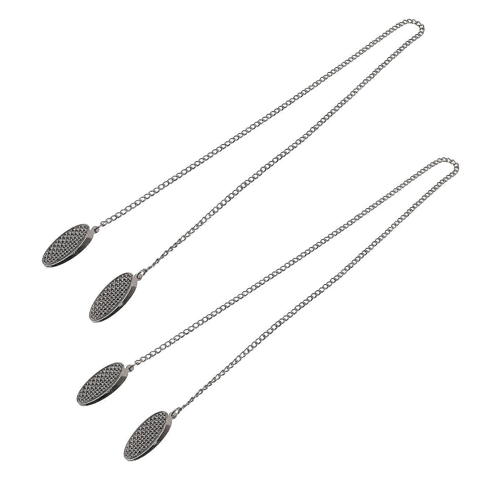 Baby Bib Clips Zinc Alloy for Secure Dining 2Pcs Black Practical Use