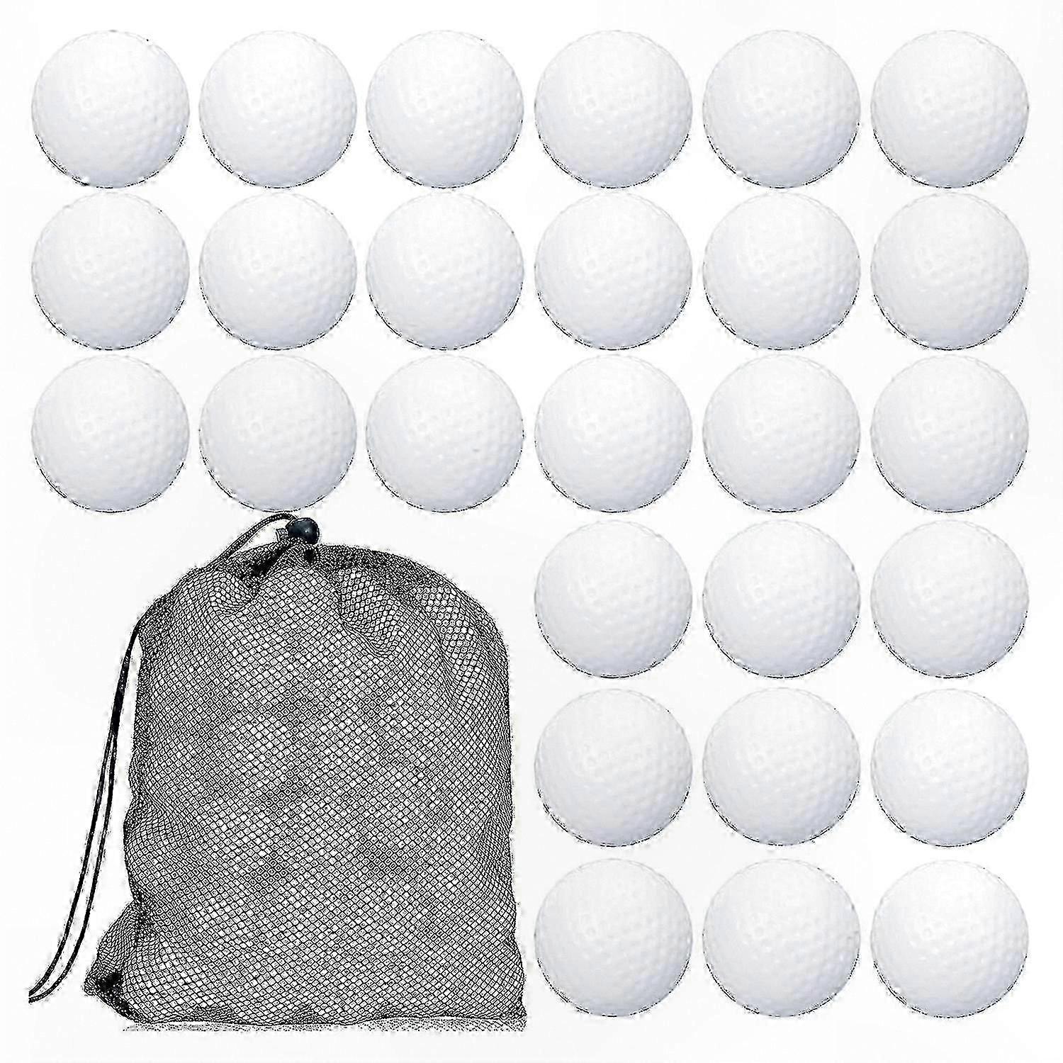 Biodegradable Practice Golf Balls with Carry Bag - 100 Count Hollow Core for Training