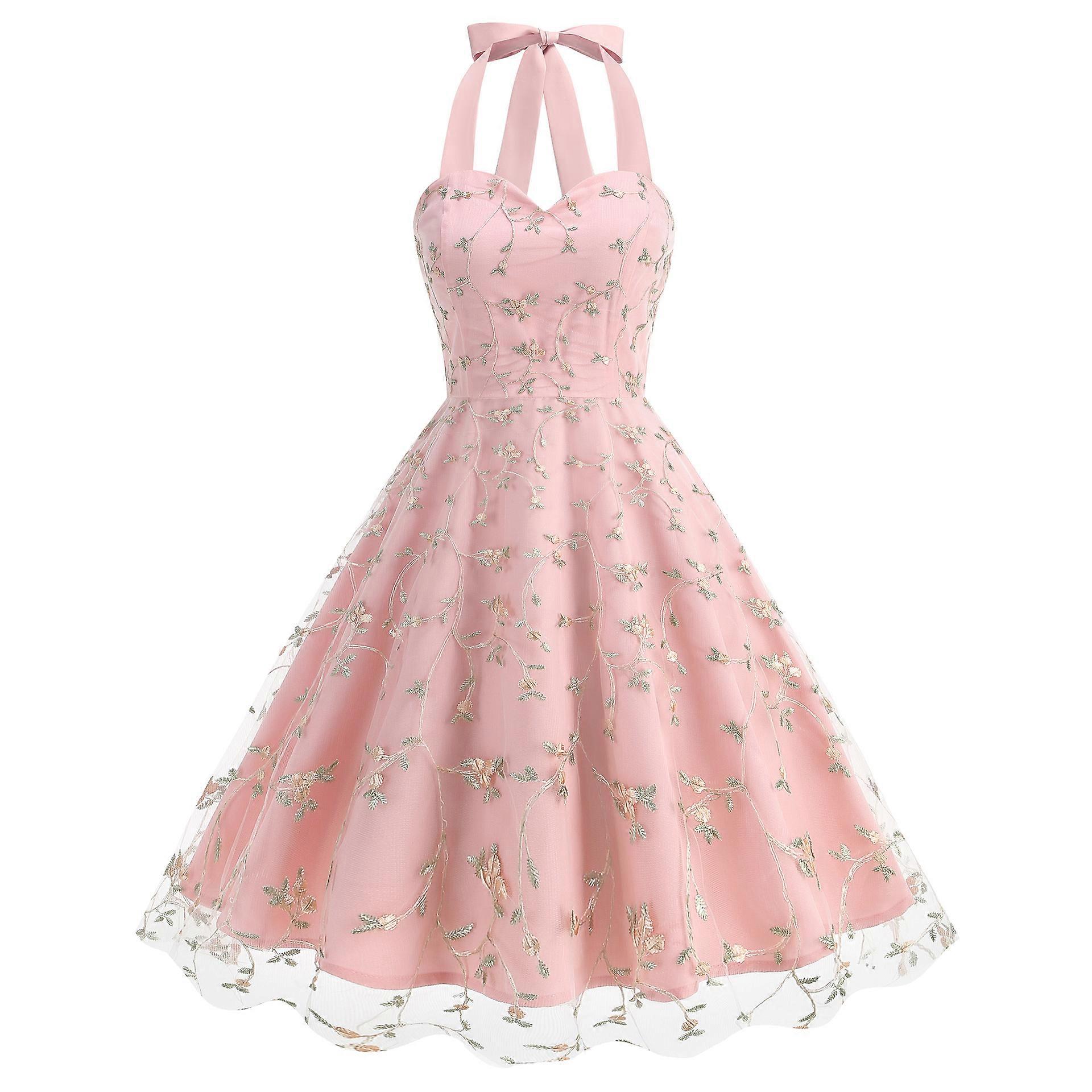 Vintage Dress for Women 1950s Mesh Floral Embroidered Party Cocktail Dress | Fruugo US Vintage Dress for Women 1950s Mesh Floral Embroidered Party Cocktail Dress | Fruugo US
