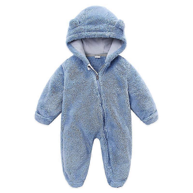 2025 Spring and Autumn Children's Bunny Hooded Bodysuit Baby Climbing Clothes