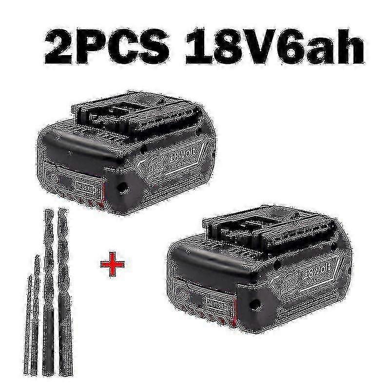 18v6.0a batterie Li-ion rechargeable pour Bosch 18v 6ah Power Tool Backup 6000mah Portable Remplacement Bat609 Voyant lumineux 26s