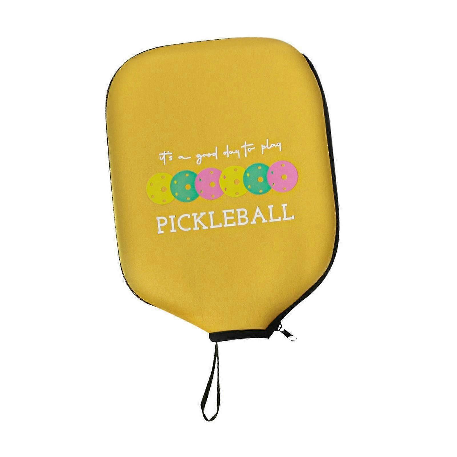 25-26 Pickleball Paddle Cover, Zippered Waterproof Paddle Case, Portable Head Cover For Pickleball Paddles, Racket Protector