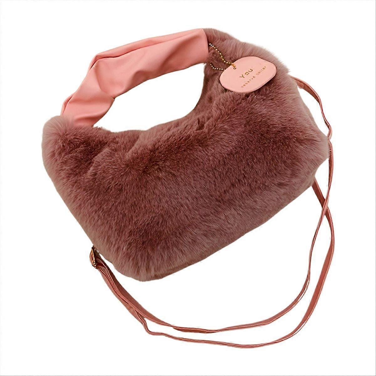 High-End Autumn and Winter Plush Crossbody Bag Versatile E