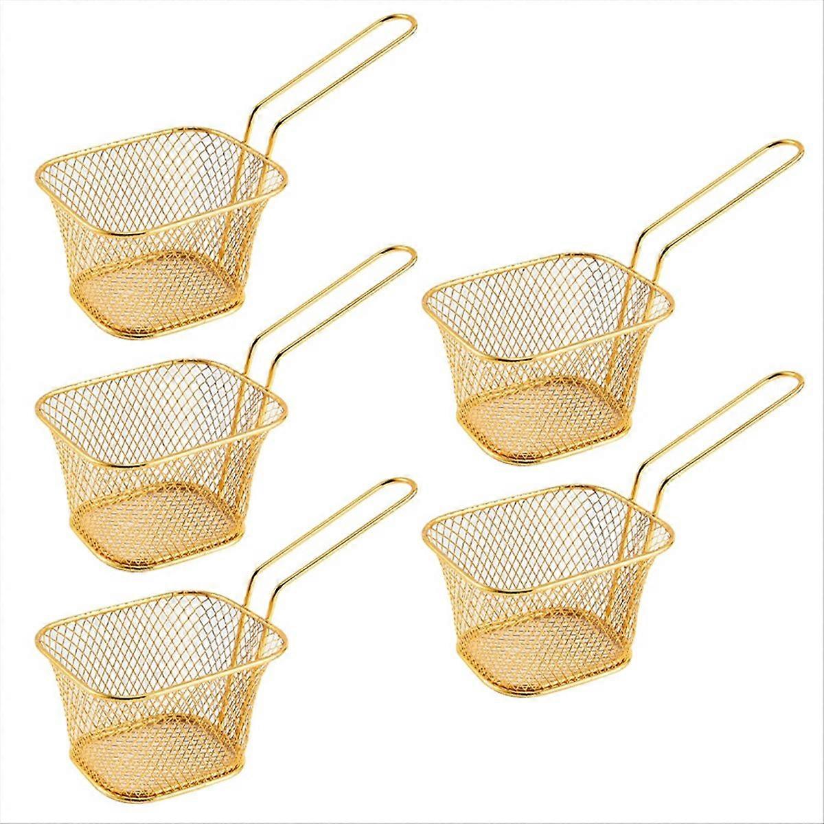 square oil filter frying basket snack tableware basket small