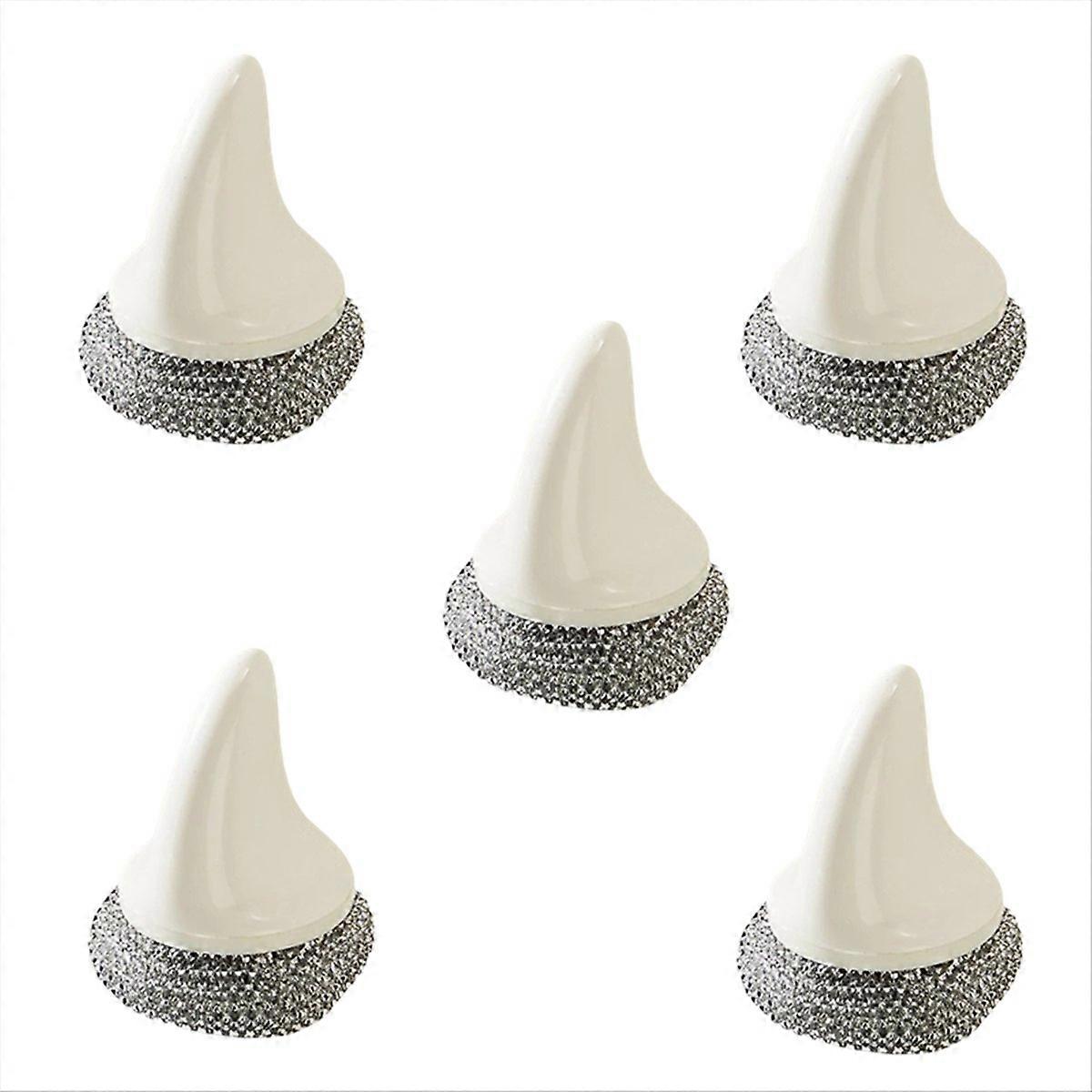 Kitchen stainless steel pot brush White