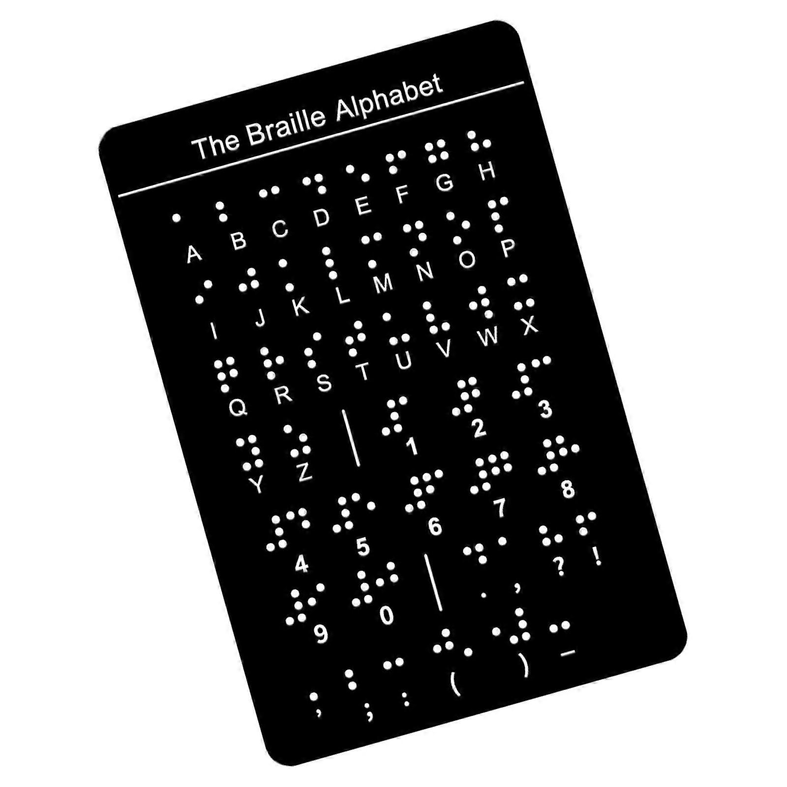 Professional Braille Letter Board with Raised Dots Number and Punctuation Learning Boards Portable Braille Teaching Aid Multicolor