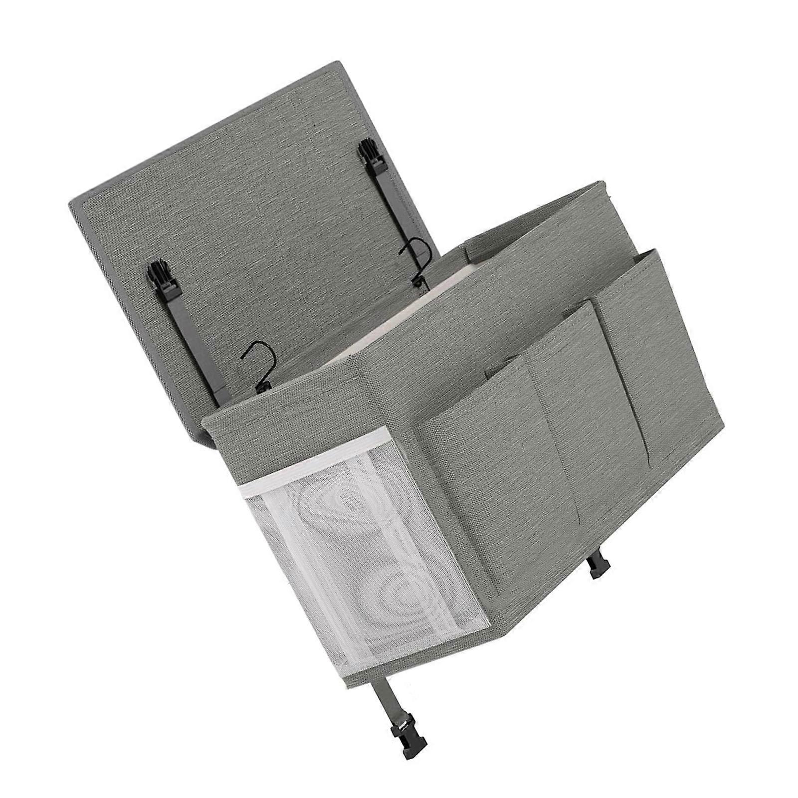 Overbed Hanging Shelf Organizers Large Capacity Compartments Water Resistant Storage for Portable Space Multicolor