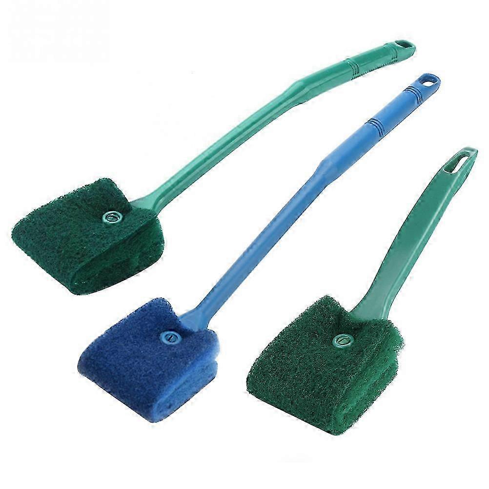 Éponges de nettoyage d’aquarium pour réservoirs en verre - 3 pcs dissolvant d’algues